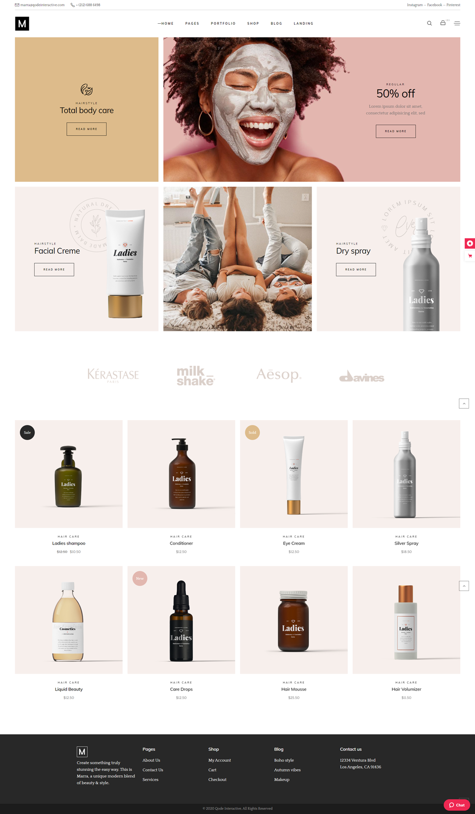 Website mockup